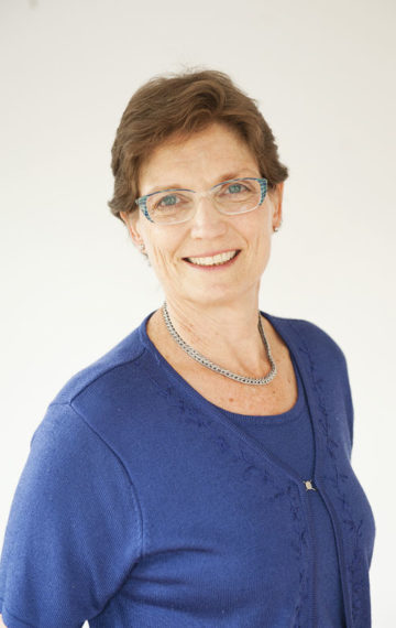 Head and shoulders portrait of Judith Nissen